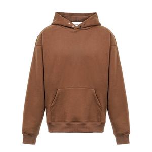 Sudadera con capucha y cremallera personalizada en 3D para Hombre Sudaderas de gran tamaño de algodón pesado con hombro caído y logotipo bordado para invierno - Product Image 4