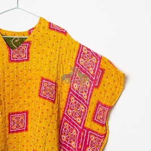 Beautiful Handmade Vintage Cotton Kantha Patchwork Cotton Kantha <b>Kaftan</b> For Women Winter Wear - Product Image 6