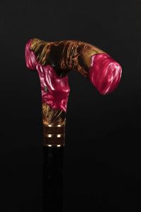 ไม้เท้าเรซิ่นไม้กันลื่นสำหรับผู้ชายใส่สบายพร้อมที่จับทนทานหลายรูปทรงสำหรับการฟื้นฟูคนชรา - Product Image 3