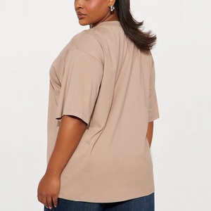 Camiseta de Manga Corta para Mujer, Talla Grande, Verano 2026, 100% Algodón, Bordada, Ecológica, de Secado Rápido, Ajuste Holgado, Venta al Por Mayor - Product Image 4