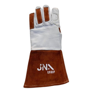 ถุงมือหนังแกะสวมสบายสำหรับเชื่อมทิกทนความร้อนและป้องกันสำหรับการก่อสร้างและขับรถ - Product Image 3