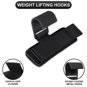 High Quality Breathable Neoprene Weight <b>Lifting</b> Grip Hooks Hand-<b>Bar</b> Fitness Wrist Straps Heavy Duty Pull-ups Power <b>Lifting</b> - Product Image 4