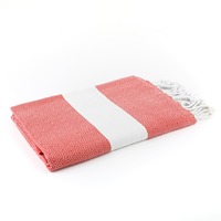 Serviette Fouta de Bain et de Plage ArtisRaw 100% Coton Biologique Antimicrobienne Écologique Couleur Personnalisée Tissée Abstraite Unie Faite à la Main FC008