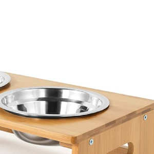 Mangeoire OEM en métal à double bol personnalisée pour animaux de compagnie Vente en gros Fournisseur de produits d'alimentation pour animaux de compagnie en acier inoxydable d'Inde - Product Image 2