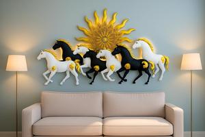 งานศิลปะตกแต่งผนังโลหะรักษ์โลกสำหรับบ้านสไตล์อินเดีย ดีไซน์ทันสมัยผสมผสานงานฝีมือ น้ำหนักเบาและทนทาน จำหน่ายจำนวนมาก - Product Image 5