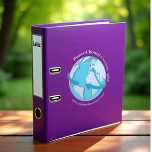 Leitz WOW <b>A4</b> 6-Compartment PP <b>File</b> <b>Folder</b> Violet - Product Image 3