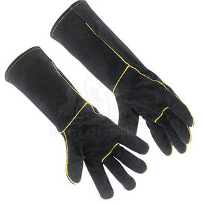 Gants de soudage en cuir respirant résistant à la chaleur de haute qualité, utilisation sportive, personnalisables, fabriqués au Pakistan, fournisseur en gros - Product Image 6