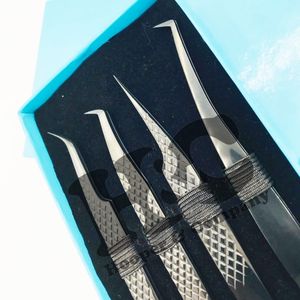 Pinzas personalizables, pinzas de extensión de pestañas con revestimiento negro de purpurina de visón, pinzas de pestañas de acero inoxidable sostenibles - Product Image 6