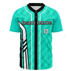 Uniformes de Béisbol y Sóftbol Personalizados de Alta Calidad con Logotipo, Transpirables, con Botones, Mangas Cortas, para Hombre y Mujer - Product Image 3