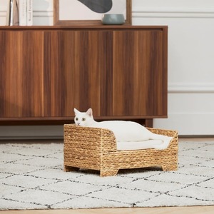 New Arrival Handwoven Wicker Water Hyacinth Pet <b>Bed</b> Eco Friendly Handmade Natural Woven <b>Dog</b> Cat <b>Bed</b> Wholesale Factory Supplier - Product Image 3