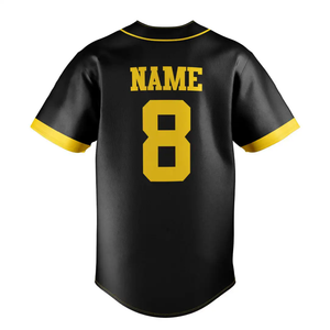 Ensemble d'uniformes de baseball personnalisés Chemises avec bande d'impression de logo par sublimation Vêtements de baseball et softball Maillots de baseball brodés - Product Image 3