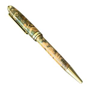 Stylos à bille en bois stabilisé de luxe, gravure personnalisée du logo, bois de serpentine - Product Image 1