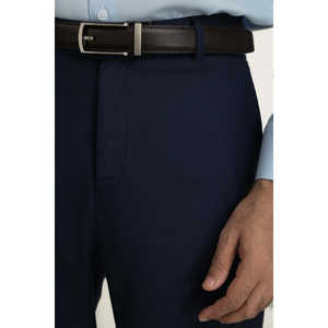 Pantalones de Vestir para Hombre, Corte Regular, Formales, para Negocios, con Decoraciones de Cremallera, Cintura Media, Rectos, de Seda Worsted, Disponibles en Varios Colores, Tallas XL a 4XL - Product Image 4