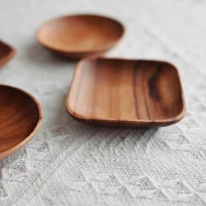 Vente en gros de vaisselle de luxe assiettes en bois dîner présentoir plats avec gravure de logo personnalisée - Product Image 6