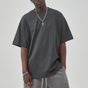 เสื้อยืดผ้าคอตตอนรุ่น300 100% สำหรับผู้ชายเสื้อยืดถักสีขาวขนาดใหญ่ออกแบบได้ตามที่ต้องการ - Product Image 6