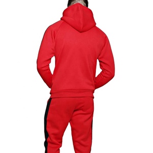 2024 hommes de haute qualité coton polaire survêtement survêtement rouge rayé maternité Streetwear grande taille survêtements pour ensembles d'hiver - Product Image 2