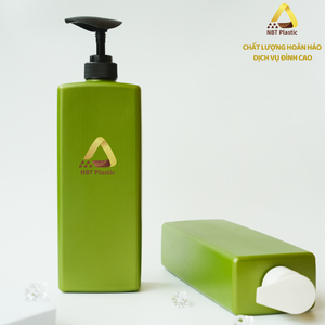 Botella de bomba cosmética verde de etiqueta privada de 750ml para productos de limpieza facial y loción corporal para uso en el cuidado de la piel - Product Image 6