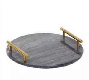 Décoration d'hôtel Plateau de service en marbre avec poignée Commande minimum 20 pièces - Product Image 6