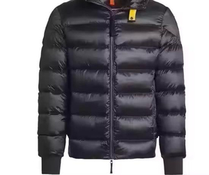 Men Custom Quilted Puffer <b>Jacket</b> Canvas Lightweight Winter Warm Outdoor Stand Collar Front Logo Breathable - Product Image 4