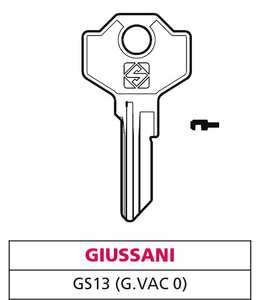 Chiave in Ottone Gs13 (g. Vac 0) Giussani - Product Image 1