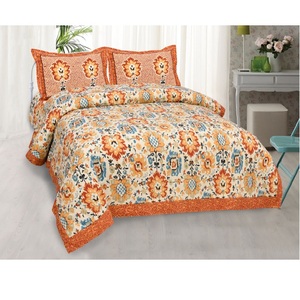 Ropa de cama personalizada de algodón orgánico 100%, diseño moderno, resistente a la decoloración, edredón suave colorido, fundas de edredón, funda de almohada, certificado GOTS - Product Image 1