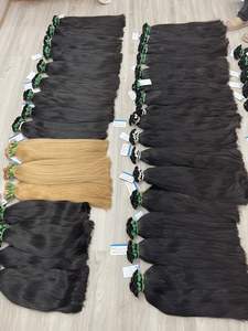 Vente en gros de cheveux humains vierges bruts vietnamiens remy de cheveux humains en vrac de couleur naturelle non transformés - Product Image 3