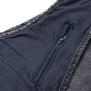 Chaleco vaquero personalizado para hombre, prendas de vestir con bolsillos con cremallera, chaleco vaquero Cargo, ropa de calle de Hip Hop, chaleco vaquero para hombre con cierre de cremallera - Product Image 4