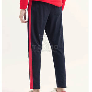 กางเกงสเวตเตอร์ผ้าแคนวาสของผู้ชายเอวยางยืดออกแบบโลโก้ได้ตามต้องการ - Product Image 4