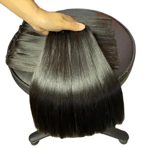 As extensões do cabelo humano trama fornecendo a beleza do cabelo do Virgin e os cuidados pessoais empacotamento personalizado feito no fornecedor de Vietname
