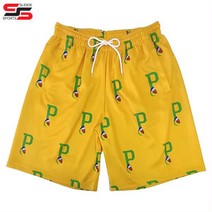 Vente en gros de shorts de baseball athlétiques personnalisés pas chers en jersey maille respirant pour hommes - Product Image 5