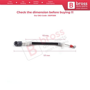 Cable Bowden de liberación para manija exterior de puerta delantera BDP1569, 177 mm, para X5 E53 2000-2006, 51218243615, 51218243616 - Product Image 5