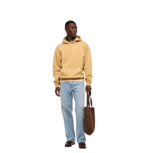 Sweat à capuche surdimensionné pour homme avec logo personnalisé |   Pull-over en molleton 100% coton, poids lourd, uni, de haute qualité, streetwear, vente en gros - Product Image 3