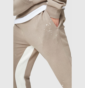 Pantalon cargo décontracté léger en toile 100 % coton, coupe ample et empilée, style évasé, pour homme, sport, vente en gros - Product Image 5