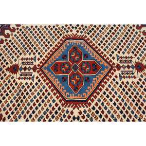 Alfombra Turca Grande, Alfombra Vintage de 6.4x10.2 pies, Alfombra de Lana Azul - Product Image 5