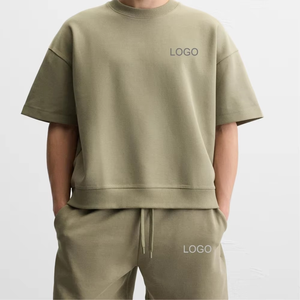 Nouveauté Vêtements de fitness à la mode Ensemble double confortable pour hommes Prix de gros Vêtements de sport d'été à manches courtes Ensemble double pour hommes - Product Image 1