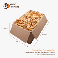 Varilla de Madera de Palo Santo Orgánica Premium, Gruesa, Proveniente de una Fuente Sostenible de Perú, para Aromaterapia en Interiores y Uso Doméstico