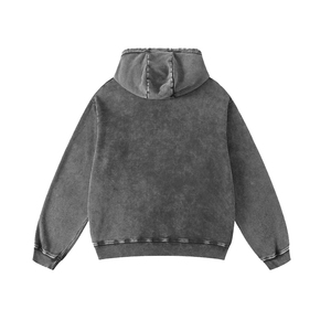 Sweat à capuche homme personnalisé, coupe classique, 300g, épais, vintage, imprimé numériquement, streetwear, imperméable, hiver, 100% coton - Product Image 2