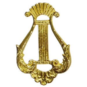 MASONIC REGALIA GILT JEWEL FOR OFFICER COLLAR OF MISRAIM RITE <b>MUSIC</b> MASTER - Product Image 1