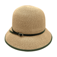 Sombrero de Pescador Hecho a Mano en Taiwán, Ecológico, de Papel Tejido con Diseño de Flores y Lazo, Plegable, Protección Solar, para Uso Diario y Pesca al Aire Libre