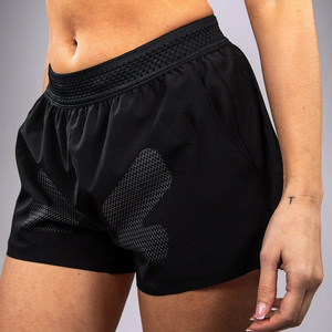 Pantalones cortos de entrenamiento para mujer personalizados Pantalones cortos de gimnasio de secado rápido de longitud corta Ropa deportiva OEM - Product Image 4