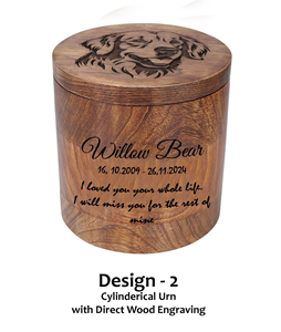 Custom <b>Pet</b> Portrait Urn Engraved Wooden Dog/Cat <b>Ashes</b> Box <b>Pet</b> <b>Ashes</b> cremation urns Memorial <b>keepsakes</b> For Dogs - Product Image 3