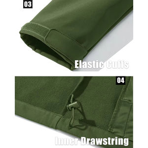 Chaqueta de Motociclista para Hombre al por Mayor, Chaqueta Casual Impermeable con Múltiples Bolsillos, Cortavientos Cálido, Chaqueta Softshell para Uso en Exteriores - Product Image 4