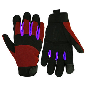 Guantes de Trabajo Industriales Resistentes, Guantes de Cuero con Absorción de Impactos TPR, Guantes de Mecánico de Algodón Impermeables, Anti-Vibración - Product Image 2