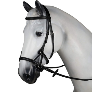 Brida de caballo fuerte Cabecera de cuero Brida de equitación ajustable Entrenamiento cómodo Equipo ecuestre Uso profesional - Product Image 6