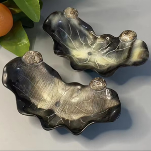 Tazón para Servir de Cuerno de Búfalo, Hecho a Mano, Ecológico, Duradero, Ligero, Diseño Tradicional Único, Tallado para Decoración de Interiores - Product Image 1
