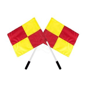 Double Set Professional Linesman <b>Flags</b> with Carrying Case High Visibility Patterned Assistant <b>Referee</b> <b>Flags</b> for Soccer Matches - Product Image 5