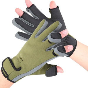 Guantes de Pesca Unisex de Alta Calidad al por Mayor, Diseño de Filamento de Poliéster y Spandex, Logotipo Personalizado, Guantes Cómodos Hechos a Mano, Gran Venta - Product Image 3