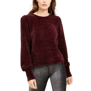 Maglione da Donna Michael Kors Viola a Maniche Lunghe Stile Coreano Casual Traspirante con Stampa Logo Frontale Invernale Taglia XL - Product Image 1