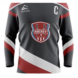 Maillot de hockey sur balle personnalisé imprimé – Tissu respirant, coupe professionnelle, coutures durables, antibactérien, écologique pour le hockey sur glace - Product Image 6