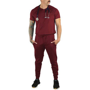 Tissu extensible ensemble de gommage actif femmes uniforme d'allaitement moderne doux confortable vêtements d'hôpital pour infirmière - Product Image 6